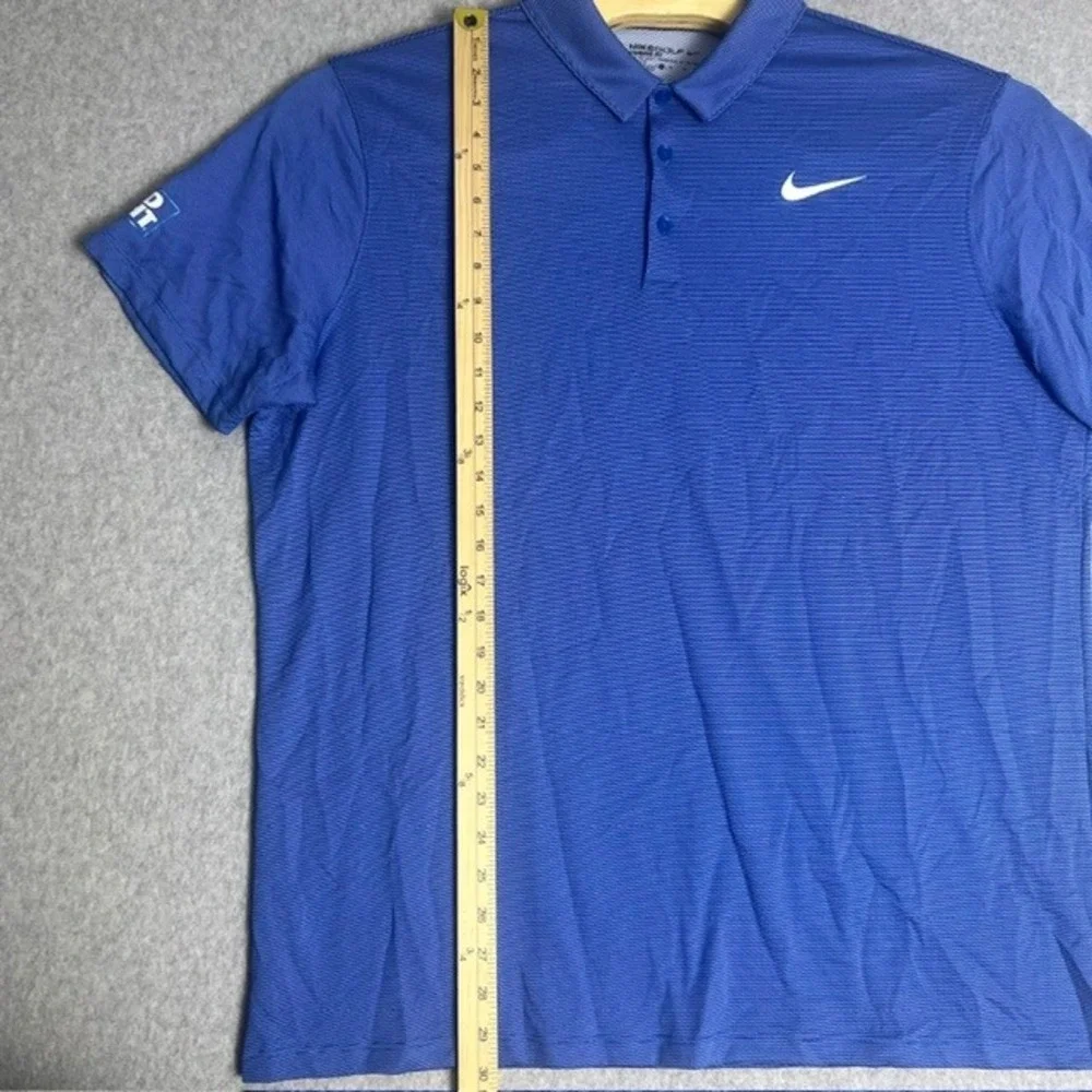 Nike Golf Men's Blue Dri-FIT Bud Light Logo Polo‎ Shirt Size XL